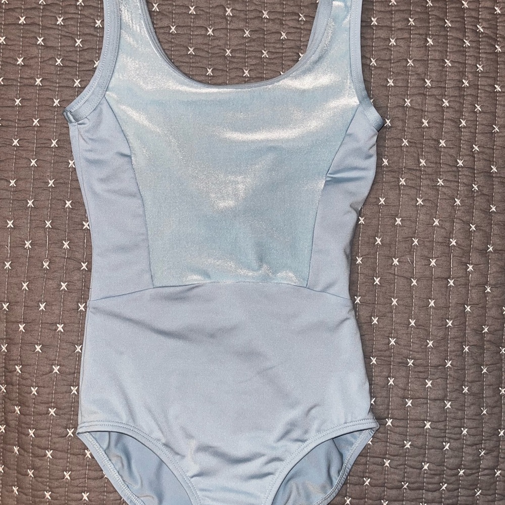 Shimmering Light Blue Leotard
